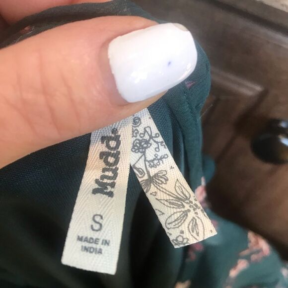 Mudd Green and Maroon Floral Dress Size Small - Picture 6 of 8